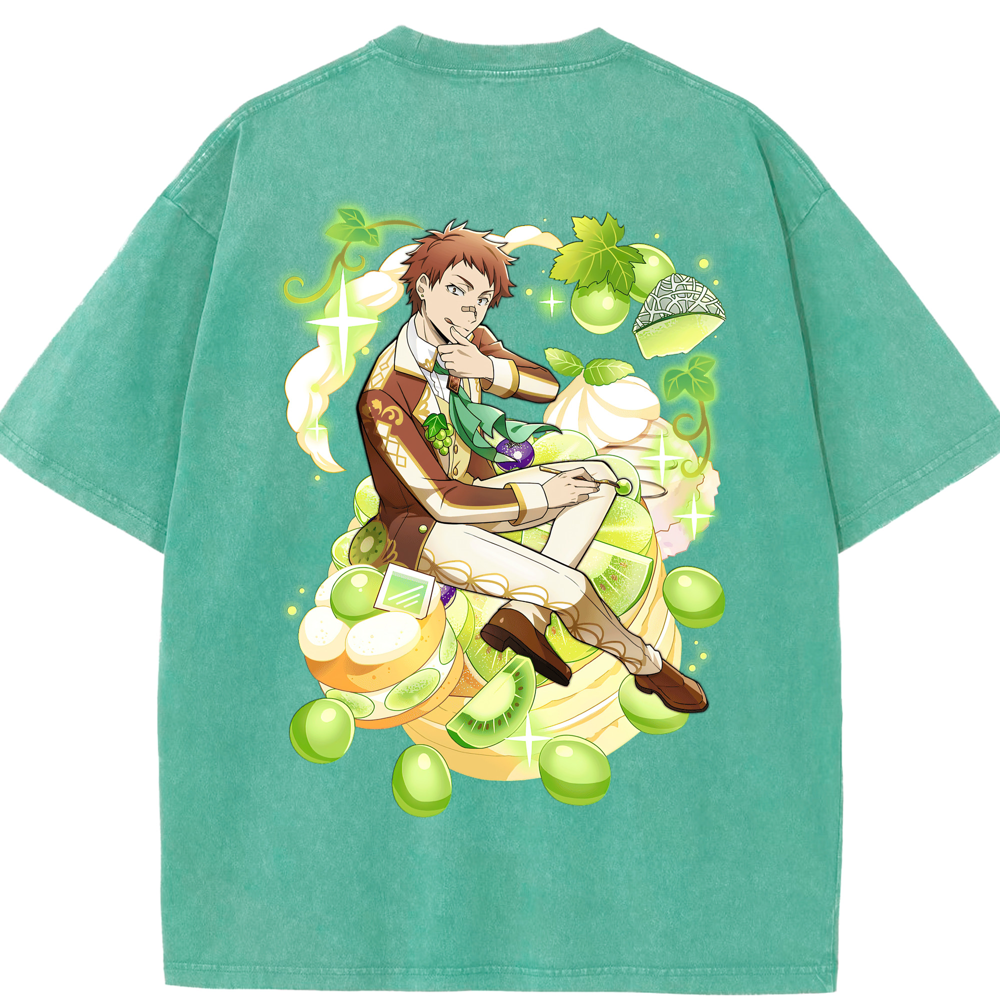 （画像用） 文豪ストレイドッグス Bungo Stray Dogs 綿100% ヴィンテージ風 半袖Tシャツ（背面プリント）